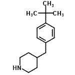 CAS#: 112937-99-2, 4-[4-(2-Methyl-2-Propanyl)Benzyl]Piperidine