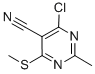 CAS 登录号：112969-42-3， 4-氯-2-甲基-6-(甲硫基)-5-嘧啶甲腈