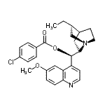 CAS 登录号：113216-88-9， (3alpha,9R)-6'-甲氧基-10,11-二氢脱氧辛可宁-9-基4-氯苯甲酸酯