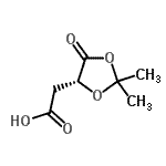 CAS 登录号：113278-68-5， [(4R)-2,2-二甲基-5-氧代-1,3-二氧戊环-4-基]乙酸