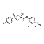 CAS#: 113299-38-0, N-[4-Cyano-3-(Trifluoromethyl)Phenyl]-3-[(4-Fluorophenyl)Sulfonyl]-2-Hydroxy-2-Methylpropanamide