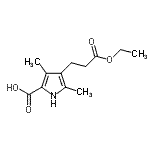 CAS#: 113380-34-0, 4-(3-Ethoxy-3-Oxopropyl)-3,5-Dimethyl-1H-Pyrrole-2-Carboxylic Acid
