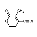CAS 登录号：113490-30-5， 4-乙炔基-3-甲基-5,6-二氢-2H-吡喃-2-酮