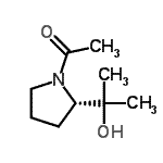 CAS#: 113557-10-1, 1-[(2S)-2-(2-Hydroxy-2-Propanyl)-1-Pyrrolidinyl]Ethanone