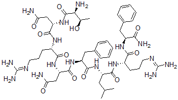 CAS 登录号：113611-68-0， L-苏氨酰-L-天冬氨酰胺酰-L-精氨酰-L-天冬氨酰胺酰-L-苯丙氨酰-L-亮氨酰-L-精氨酰-L-苯丙氨酰胺