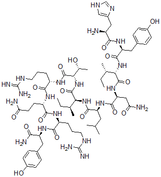CAS#: 113676-81-6, L-Histidyl-L-Tyrosyl-L-Isoleucyl-L-Asparaginyl-L-Leucyl-L-Isoleucyl-L-Threonyl-L-Arginyl-L-Glutaminyl-L-Arginyl-L-Tyrosinamide
