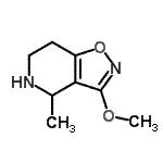 CAS#: 113932-54-0, 3-Methoxy-4-Methyl-4,5,6,7-Tetrahydro[1,2]Oxazolo[4,5-c]Pyridine