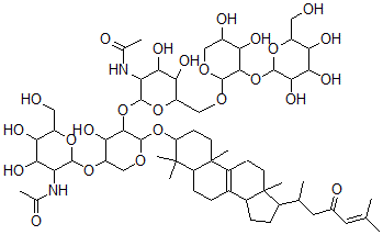 CAS 登录号：114066-50-1， 萨拉西诺甙B1