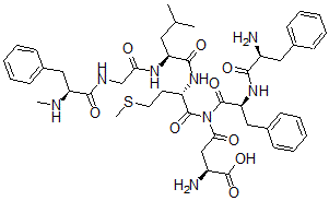 CAS 登录号：114317-52-1， beta-天冬氨酰(4)-甲基苯丙氨酸(7)-神经激肽 B (4-10)