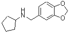 CAS 登录号：114413-77-3， N-(1,3-苯并二氧戊环-5-基甲基)环戊烷胺