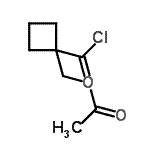 CAS 登录号：114671-91-9， [1-(氯甲酰基)环丁基]甲基乙酸酯