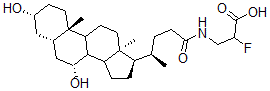 CAS#: 114818-27-8, 3-[[(4R)-4-[(3R,5S,7R,10S,13R,17R)-3,7-Dihydroxy-10,13-Dimethyl-2,3,4,5,6,7,8,9,11,12,14,15,16,17-Tetradecahydro-1H-Cyclopenta[a]Phenanthren-17-Yl]Pentanoyl]Amino]-2-Fluoropropanoic Acid