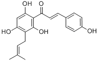 CAS 登录号：115063-39-3， 3-(4-羟基苯基)-1-[2,4,6-三羟基-3-(3-甲基-2-丁烯-1-基)苯基]-(2E)-2-丙烯-1-酮