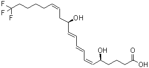 CAS#: 115178-97-7, (5S,6Z,8E,10E,12R,14Z)-20,20,20-Trifluoro-5,12-Dihydroxy-6,8,10,14-Eicosatetraenoicacid