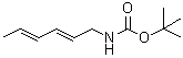 CAS 登录号：115270-12-7， (2E,4E)-2,4-己二烯-1-基氨基甲酸叔丁酯