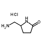 CAS 登录号：115307-13-6， 5-(氨基甲基)-2-吡咯烷酮盐酸盐(1:1)