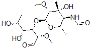 CAS#: 115383-27-2, N-[(2S,3S,4R,5R,6S)-6-[(2S,3S,4R,5R)-4,5-Dihydroxy-2-methoxy-1-oxo-hexan-3-yl]oxy-4-hydroxy-5-methoxy-2,4-dimethyl-oxan-3-yl]methanamide