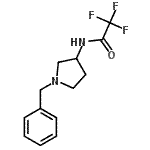 CAS 登录号：115445-23-3， N-(1-苄基-3-吡咯烷基)-2,2,2-三氟乙酰胺