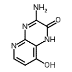 CAS 登录号：115547-92-7， 3-氨基-8-羟基吡啶o[2,3-b]吡嗪-2(1H)-酮
