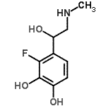 CAS#: 115562-24-8, 3-Fluoro-4-[1-Hydroxy-2-(Methylamino)Ethyl]-1,2-Benzenediol