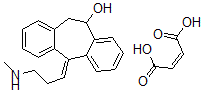 CAS#: 1156-99-6, (5E)-10,11-Dihydro-5-(3-(Methylamino)Propylidene)-5H-Dibenzo(a,d)Cyclohepten-10-Ol (2Z)-2-Butenedioate (1:1)