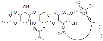 CAS 登录号:115655-77-1, 鱼黄草甙B