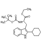 CAS#: 115692-42-7, Ethyl 2-Cyclohexyl-N-{[(2-Methyl-2-Propanyl)Oxy]Carbonyl}-L-Tryptophanate