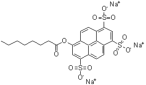 CAS 登录号：115787-84-3， 8-(辛酰氧基)-1,3,6-芘三磺酸三钠