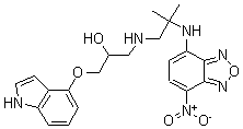 CAS#: 115910-09-3, 1-(1H-Indol-4-Yloxy)-3-[[2-Methyl-2-[(7-Nitro-2,1,3-Benzoxadiazol-4-Yl)Amino]Propyl]Amino]-2-Propanol