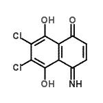 CAS#: 116133-08-5, 6,7-Dichloro-5,8-Dihydroxy-4-Imino-1(4H)-Naphthalenone