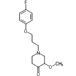 CAS#: 116256-11-2, 1-[3-(4-Fluorophenoxy)Propyl]-3-Methoxy-4-Piperidinone