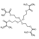 CAS 登录号：116491-91-9， 硅烷四基四(氧基-2,1-乙二基)四(2-甲基丙烯酸酯)