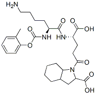 CAS 登录号:116587-09-8, 1-(N(2)-苄氧羰基赖氨酰-gamma-谷氨酰)八氢-1H-吲哚-2-羧酸