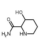CAS 登录号：116595-05-2， 3-羟基-2-哌啶甲酰胺
