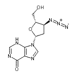 CAS 登录号：116597-13-8， 3'-叠氮基-2',3'-二脱氧肌苷