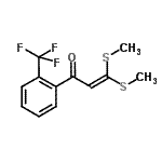 CAS#: 116609-90-6, 3,3-Bis(Methylsulfanyl)-1-[2-(Trifluoromethyl)Phenyl]-2-Propen-1-One