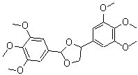 CAS 登录号：116673-47-3， 2,4-二(3,4,5-三甲氧基苯基)-1,3-二氧戊环