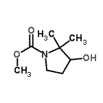 CAS#: 116700-18-6, Methyl 3-Hydroxy-2,2-Dimethyl-1-Pyrrolidinecarboxylate