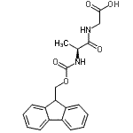 CAS 登录号：116747-54-7， N-[(9H-芴-9-基甲氧基)羰基]-L-丙氨酰甘氨酸