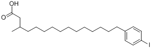 CAS 登录号：116754-87-1， 15-(4-碘苯基)-3-甲基十五烷酸