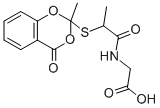CAS#: 116818-99-6, 2-[2-[(2-Methyl-4-Oxo-1,3-Benzodioxin-2-Yl)Sulfanyl]Propanoylamino]Acetic Acid
