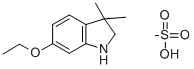 CAS 登录号:116861-51-9, 6-乙氧基-3,3-二甲基-1,2-二氢吲哚甲烷磺酸盐