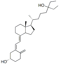 CAS 登录号：116925-40-7， (1S)-5-[(Z)-2-[(1R,3aR,7aS)-2-乙基-1-[(5S)-5-羟基庚基]-4,7a-二甲基-2,3,3a,5,6,7-六氢-1H-茚-4-基]乙烯基]-4-甲基环己-2,4-二烯-1-醇