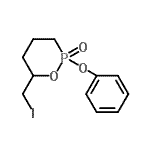 CAS 登录号：116988-87-5， 6-(碘甲基)-2-氧代-2-苯氧基-1,2-氧杂磷杂环己烷