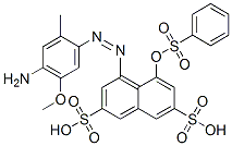 CAS#: 117-44-2, 4-(4-Amino-5-Methoxy-2-Methylphenyl)Diazenyl-5-Phenylsulfonyloxynaphthalene-2,7-Disulfonic Acid