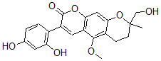 CAS#: 117038-80-9, 3-(2,4-Dihydroxyphenyl)-8-(Hydroxymethyl)-5-Methoxy-8-Methyl-6,7-Dihydropyrano[5,6-g]Chromen-2-One