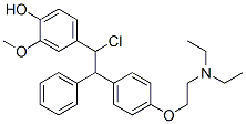 CAS#: 117095-65-5, 1-(4-(2-(Diethylamino)Ethoxy)-Phenyl)-1-(Phenyl)-2-(3-Methoxy-4-Hydroxyphenyl)-2-Chloroethane