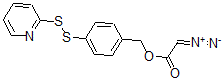 CAS 登录号：117141-32-9， 4-(2'-吡啶基二硫代)苄基重氮基乙酸酯