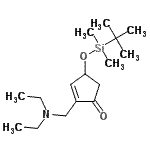 CAS#: 117254-07-6, 2-[(Diethylamino)Methyl]-4-{[Dimethyl(2-Methyl-2-Propanyl)Silyl]Oxy}-2-Cyclopenten-1-One