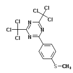 CAS#: 117482-75-4, 2-[4-(Methylsulfanyl)Phenyl]-4,6-Bis(Trichloromethyl)-1,3,5-Triazine